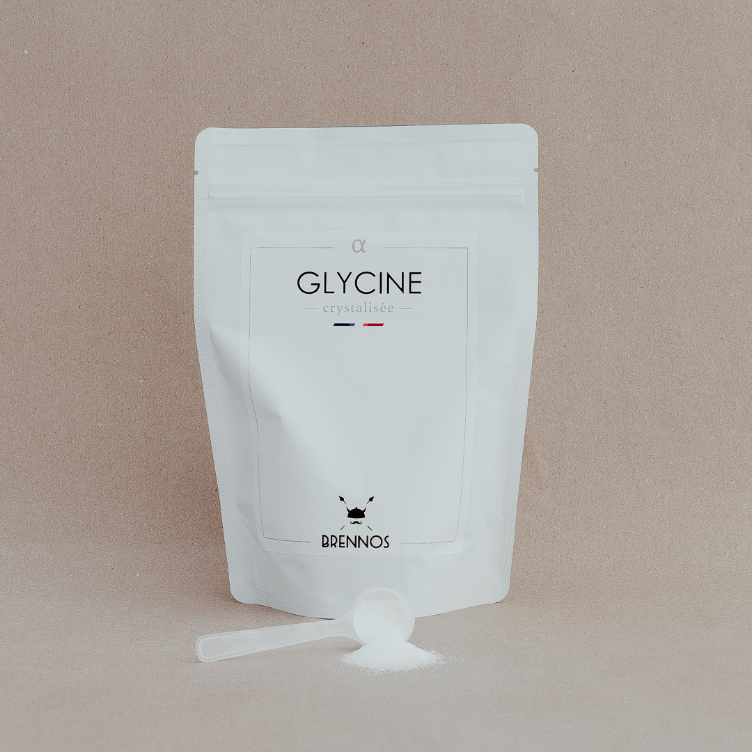 Alpha GLYCINE crystallized