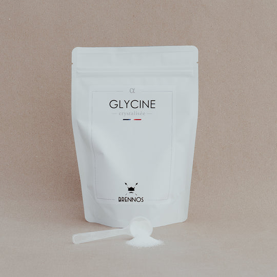 Alpha GLYCINE crystallized